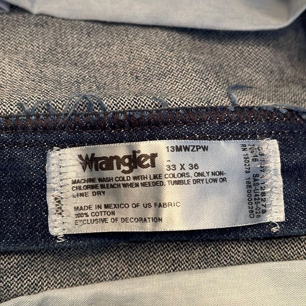 WRANGLER 13MWZPW 33X36 Jeans - Picture 2 of 7